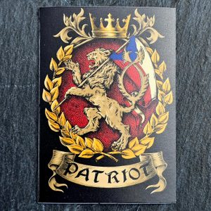 ČESKÝ PATRIOT, MAGNETKA, 57X80 MM - MAGNETY - HRY A KNIHY