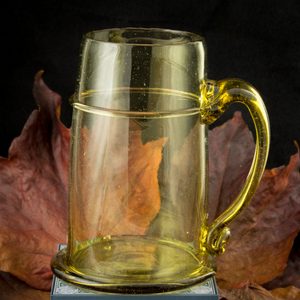 ČÍŠE 0,6 L, ČECHY, 17. STOLETÍ - HISTORICKÉ SKLO - STOLOVÁNÍ
