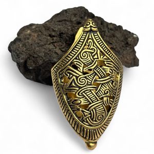 NÁKONČÍ NA VIKINGSKÝ MEČ, JELLING, BRONZ - PŘÍSLUŠENSTVÍ K MEČŮM - ZBRANĚ