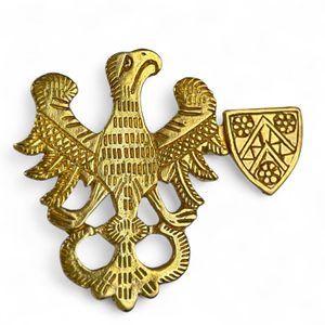 STŘEDOVĚKÁ BROŽ, NĚMECKO, XIV. - XV. STOLETÍ, BRONZ - BROŽE - ŠPERKY