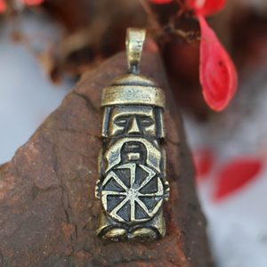 DOMOVOJ, SLOVANSKÝ DĚDEK HOSPODAŘÍČEK, KOLOVRAT, ZINEK STAROMOSAZ - VŠECHNY AMULETY, VLASTNÍ VÝROBA - ŠPERKY