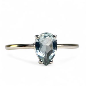 VIENNA, PRSTEN, MODRÝ TOPAZ, STŘÍBRO 925/1000 - PRSTENY - STŘÍBRNÉ ŠPERKY