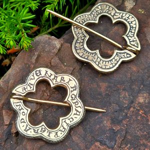 STŘEDOVĚKÁ BROŽ, ROK 1300, FRANCIE ČI ANGLIE, BRONZ - BROŽE A KNOFLÍKY - ŠPERKY