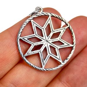ALATYR - HVĚZDA RODA, SLOVANSKÝ STŘÍBRNÝ PŘÍVĚSEK, AG 925 - PŘÍVĚSKY - STŘÍBRNÉ ŠPERKY