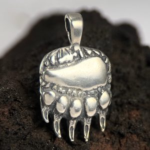 MEDVĚDÍ TLAPA, STŘÍBRNÝ PŘÍVĚSEK, AG 925, 14G - PŘÍVĚSKY - STŘÍBRNÉ ŠPERKY