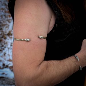 FENRIR VLČÍ NÁPAŽNÍK MOSAZ - NÁRAMKY - ŠPERKY