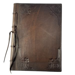 GOTHIC, KOŽENÝ SEŠIT, LINKOVANÝ, HNĚDÝ - OSTATNÍ KOŽENÉ VÝROBKY - SEDLÁŘSTVÍ