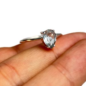 VIENNA, PRSTEN, MODRÝ TOPAZ, STŘÍBRO 925/1000 - PRSTENY - STŘÍBRNÉ ŠPERKY