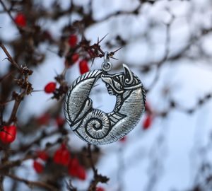 KELTSKÁ LIŠKA, PŘÍVĚŠEK SLITINA - KELTSKÉ AMULETY - ŠPERKY