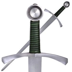 LANFRID JEDNORUČNÍ MEČ, ZELENÁ, FULL TANG - STŘEDOVĚKÉ MEČE - ZBRANĚ