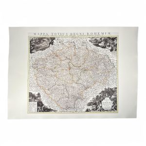 MAPPA TOTIUS REGNI BOHEMIAE, RUČNÍ PAPÍR - PLAKÁTY - HOME DECOR