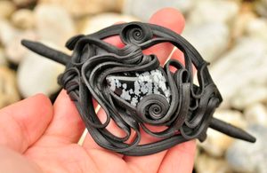 OBSIDIÁN, SPONA DO VLASŮ - SPONY DO VLASŮ - ŠPERKY