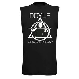 DOYLE STYLE, IRISH STICK FIGHTING, ČERNÉ TÍLKO - TÍLKA A TRIČKA BEZ RUKÁVŮ - MÓDA