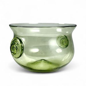 HISTORICKÁ SKLENĚNÁ MÍSA, INSPIRACE ANTIKOU, LESNÍ ZELENÉ SKLO - HISTORICKÉ SKLO - STOLOVÁNÍ