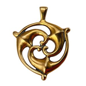 TRISKEL, JIŽNÍ GALIE, BRONZ - PŘÍVĚSKY - ŠPERKY