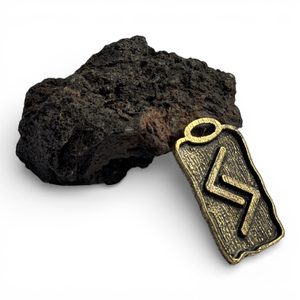 JERA, RUNOVÝ AMULET, ZINEK STAROMOSAZ - RUNY - ŠPERKY