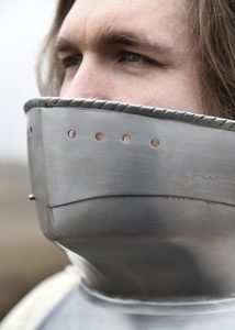 GOTICKÝ NÁKRČNÍK SE SKLOPNÝM PODBRADÍM - ČÁSTI ZBROJE - ZBROJE