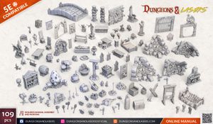 DUNGEONS & LASERS: FANTASY PROPS PACK - ARCHON STUDIO - HRY A KNIHY