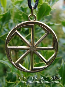 KOLOVRAT, BRONZOVÝ TALISMAN - PŘÍVĚSKY - ŠPERKY