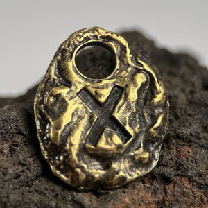 GEBO - RUNA, STARÁ MOSAZ - RUNY - ŠPERKY