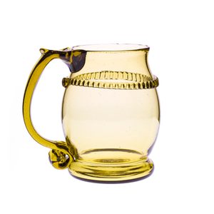 PŮLLITR, HISTORICKÉ ZELENÉ LESNÍ SKLO - HISTORICKÉ SKLO - STOLOVÁNÍ