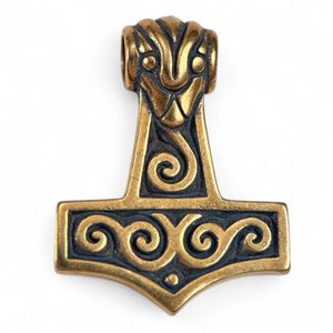 THOROVO KLADIVO SE SPIRÁLAMI, PŘÍVĚŠEK, BRONZ - PŘÍVĚSKY - ŠPERKY