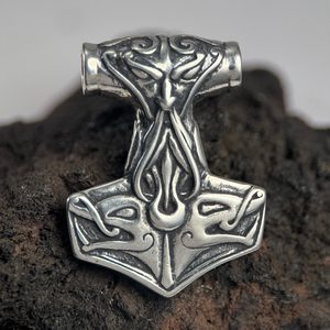 TÓR, THOROVO KLADIVO, STŘÍBRNÝ PŘÍVĚSEK, AG 925, 25 G - PŘÍVĚSKY - STŘÍBRNÉ ŠPERKY