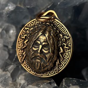 ZEUS, ŘECKÝ BŮH, PŘÍVĚŠEK BRONZ - PŘÍVĚSKY - ŠPERKY