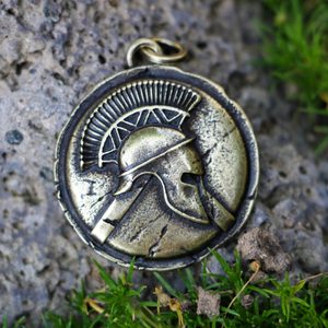 SPARTA, SPARTSKÝ VÁLEČNÍK, PŘÍVĚŠEK, ZINEK, STAROMOSAZ - VŠECHNY AMULETY, VLASTNÍ VÝROBA - ŠPERKY