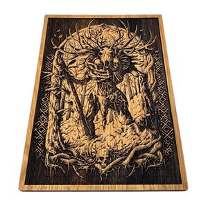 LEŠIJ NÁSTĚNNÁ DEKORACE, DŘEVO 32X46CM - DŘEVĚNÉ OBRAZY - HOME DECOR