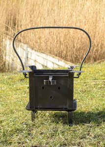 HISTORICKÉ PŘENOSNÉ OHNIŠTĚ A GRIL Z OCELI - HISTORICKÁ KUCHYNĚ - TÁBOŘENÍ A ŘEMESLA