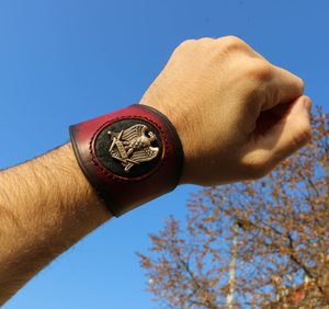PRAETORIAN, ŘÍMSKÝ KOŽENÝ NÁRAMEK - NÁRAMKY Z KŮŽE - SEDLÁŘSTVÍ
