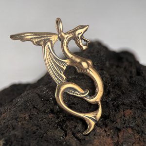 VODNÍ DRAK, PŘÍVĚŠEK BRONZ - PŘÍVĚSKY - ŠPERKY