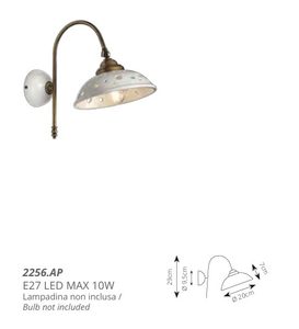 LUNA, KERAMICKÉ NÁSTĚNNÉ SVÍTIDLO 2256.AP - NÁSTĚNNÁ SVÍTIDLA - HOME DECOR