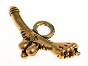 ŘÍMSKÝ PHALLUS, BRONZOVÝ PŘÍVĚSEK - PŘÍVĚSKY - ŠPERKY
