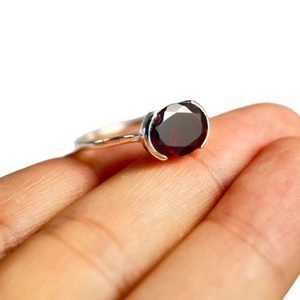 VESUVIO, PRSTEN, GRANÁT STŘÍBRO 925/1000 - PRSTENY - STŘÍBRNÉ ŠPERKY