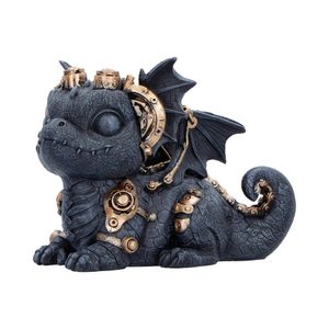 FIGURKA STEAMPUNK DRAK GEARLING ČERNÝ - FIGURKY - HOME DECOR