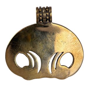 VIKINGSKÁ LUNETA, MOESGAARD, DÁNSKO, BRONZ - PŘÍVĚSKY - ŠPERKY