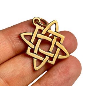 HVĚZDA SVAROGA, SLOVANSKÝ AMULET, BRONZ - PŘÍVĚSKY - ŠPERKY