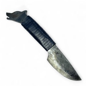 VLK, KOVANÝ NŮŽ, ČERNÝ - NOŽE HISTORICKÉ - ZBRANĚ