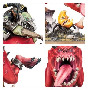 WARHAMMER AGE OF SIGMAR: GLOOMSPITE GITZ: LOONBOSS ON GIANT CAVE SQUIG - WARHAMMER AGE OF SIGMAR - HRY A KNIHY