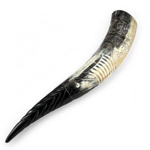 DRAKKAR, ZDOBENÝ VIKINGSKÝ ROH - ROHY NA PITÍ - STOLOVÁNÍ