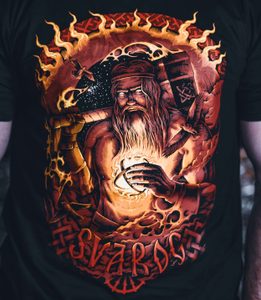 SVAROG NEBESKÝ KOVÁŘ, SLOVANSKÝ BŮH OHNĚ TRIČKO PÁNSKÉ BAREVNÉ - TRIČKA PÁNSKÁ - MÓDA