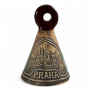 PRAHA, KERAMICKÝ ZVONEK - UŽITNÁ KERAMIKA - STOLOVÁNÍ