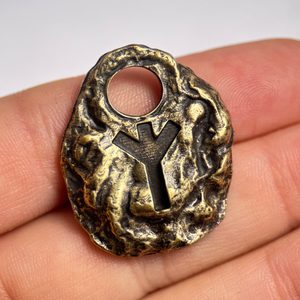 ALGIZ - RUNOVÝ AMULET, STAROMOSAZ - RUNY - ŠPERKY