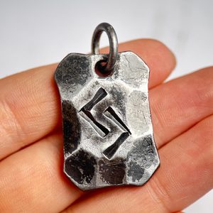 JERA, KOVANÁ RUNA, AMULET - KOVANÉ ŠPERKY - ŠPERKY
