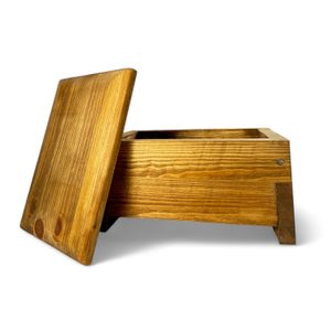 DŘEVĚNÁ HISTORICKÁ TRUHLA BEZ KOVÁNÍ - SOŠKY, RELIÉFY, TRUHLY - HOME DECOR