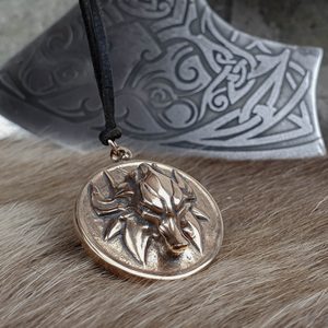 SLOVANSKÝ VLK AMULET, BRONZ - PŘÍVĚSKY - ŠPERKY