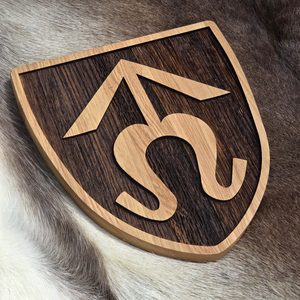 JAN ROHÁČ Z DUBÉ, STŘEDOVĚKÝ HUSITSKÝ ERB VE ŠTÍTU VELKÝ - DŘEVĚNÉ OBRAZY - HOME DECOR