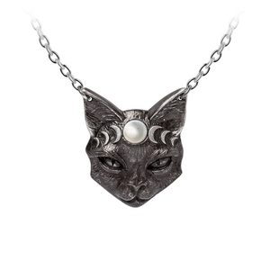 MYSTIC MOON CAT, NÁHRDELNÍK, ALCHEMY ENGLAND - NÁHRDELNÍKY - ŠPERKY